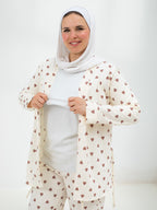 بيجامة ماما وبيبي ( قلوب )