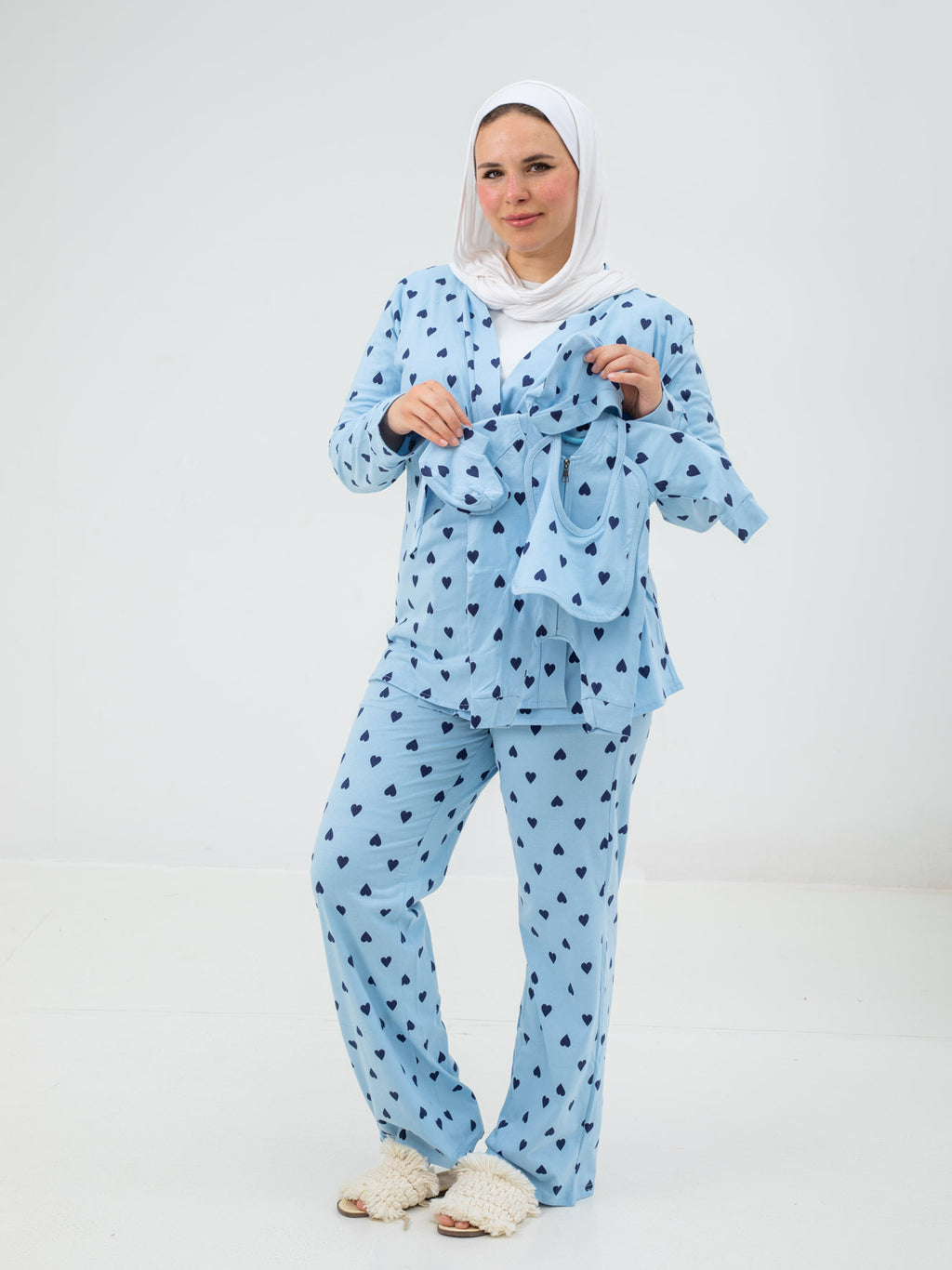 Mommy & Baby Pajama Set (Hearts)