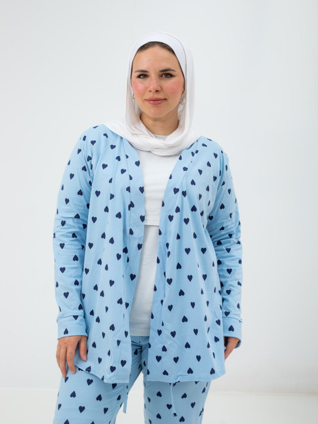 بيجامة ماما وبيبي ( قلوب )