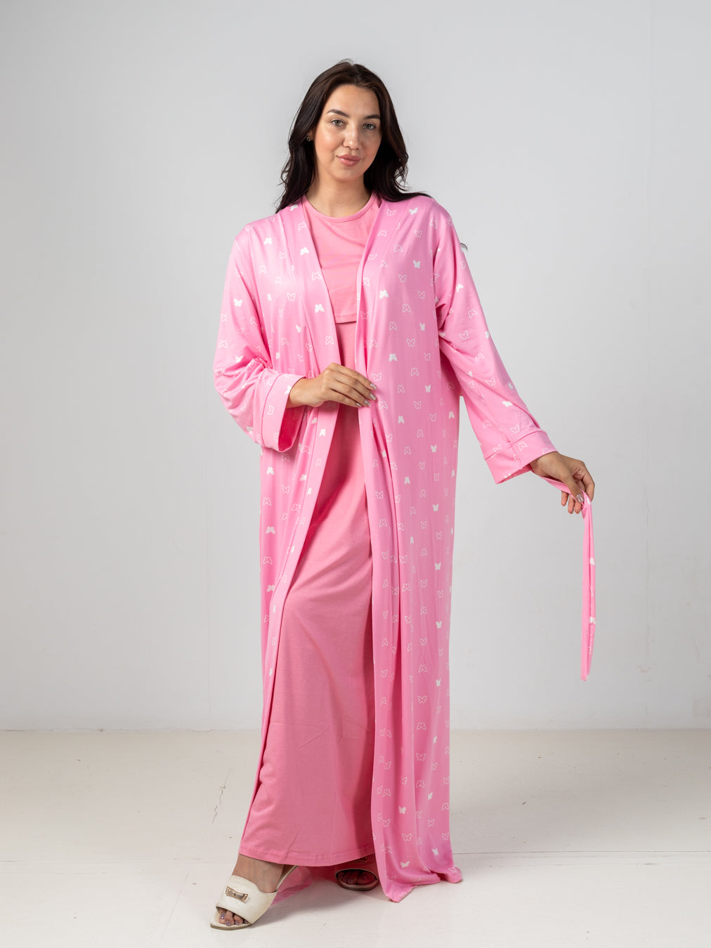 طقم المامى والبيبى  (  بينك )